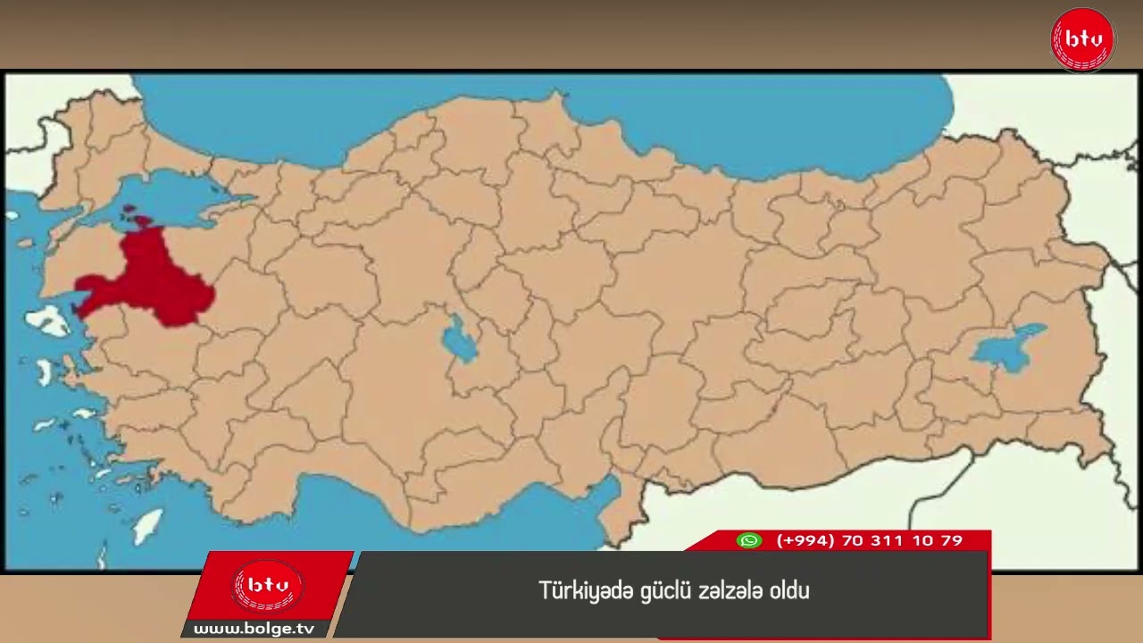 Türkiyədə güclü zəlzələ oldu