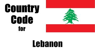 Lebanon Dialing Code - Lebanese Country Code - Telephone Area Codes in Lebanon