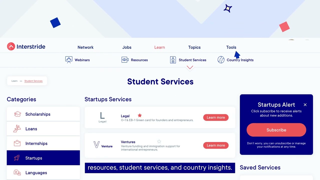 Interstride Student Tutorial