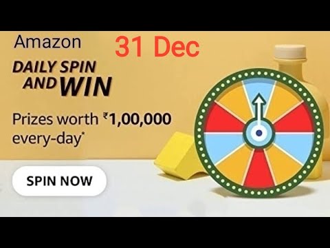 Amazon Daily Spin And Win Quiz Answers Today | 31 December 2021 | Daily QuizTime