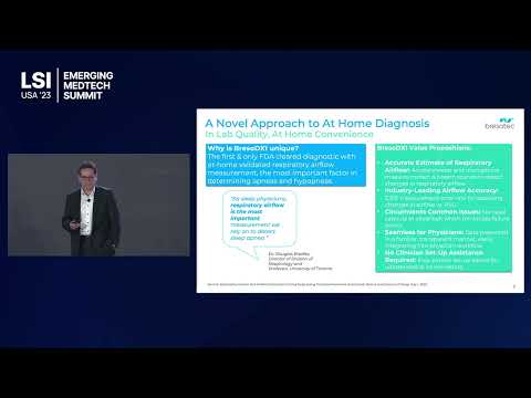 Peter Bloch Presents BresoTEC at LSI USA '23