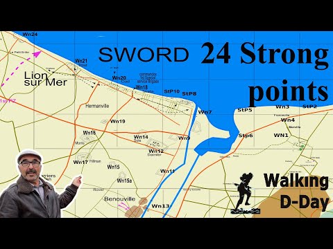 24 Stong Points of Sword beach sector.