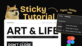 Hướng dẫn sử dụng Sticky mới trong Figma | Figma Tutorial Sticky Scroll new update