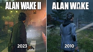 Alan Wake 2 vs Alan Wake - Physics and Details Comparison