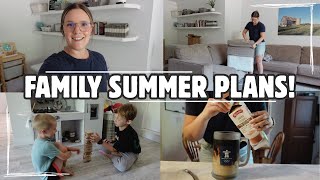 MAKING SUMMER PLANS & CLEAN WITH ME! | LARGE FAMILY MOM VLOG