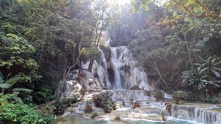 KUANG SI WATERFALLS | Beautiful waterfalls in Luang Prabang, Laos
