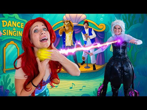 Ariel, Ursula, Beast, and Aladdin Kids Sing-a-Long Competition!