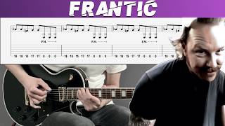 METALLICA - FRANTIC (Guitar cover with TAB | Lesson)