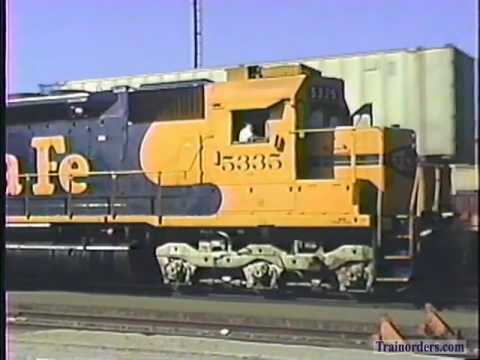 Classic Railroad Series 25 - ATSF and UP at San Bernardino, CA  October 27, 1990