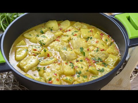 Patatas con bacalao, un guiso tradicional con todo el sabor