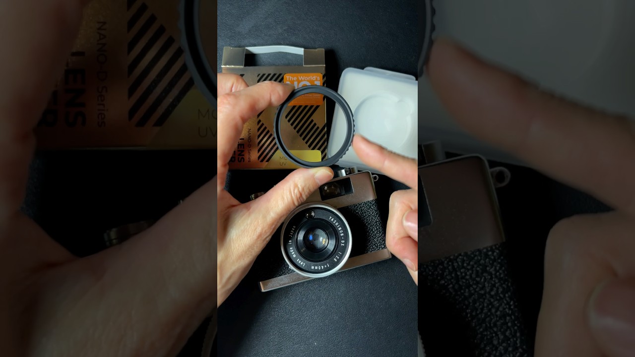 フィルムカメラ用にレンズ保護フィルターを買ったので付けてみる。#filmcamera #camera #photography