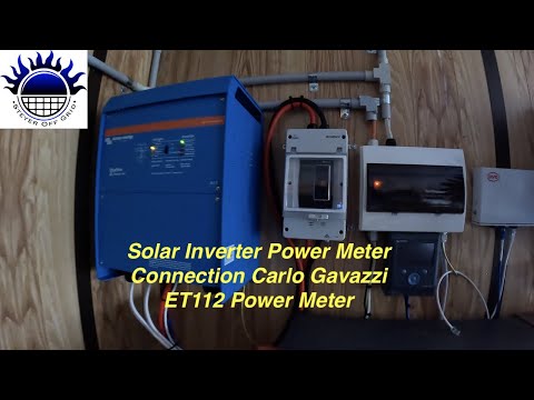 Solar Inverter Power Meter Connection Carlo Gavazzi ET112 Power Meter