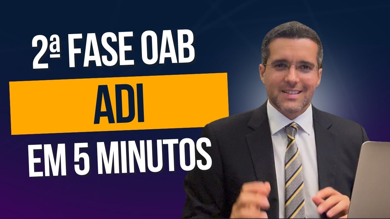 ADI EM 05 MINUTOS!