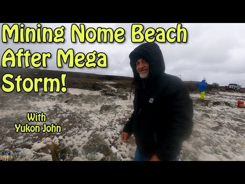 Nome, Alaska Beach Mining After A Super Storm!