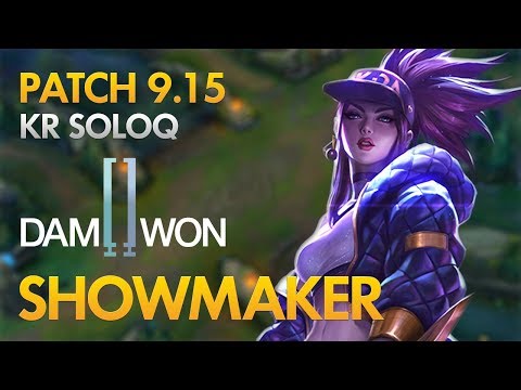 Damwon ShowMaker - Akali Mid Lane - KDA 18/4/5