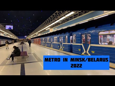 Metrô em Minsk, capital da Bielorrússia 2022