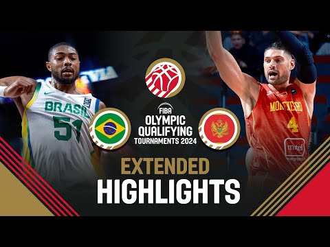 Brazil 🇧🇷 vs Montenegro 🇲🇪 | Extended Highlights | FIBA OQT 2024 Latvia