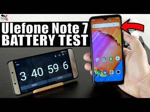 Ulefone Note 7 - Battery Drain and Charging Test