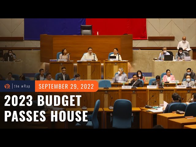House realigns P77.5B in 2023 budget for health, education, aid
