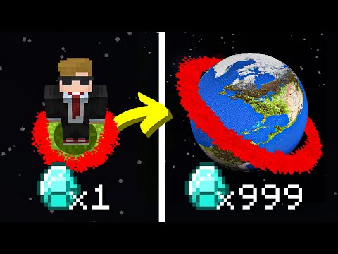 Skiddzie - Minecraft, But My Diamonds = World Size