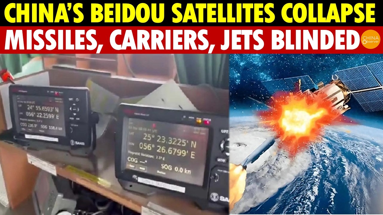 China’s Beidou Satellites Collapse! Missiles, Carriers, Jets Blinded, Ships in Hormuz Paralysed