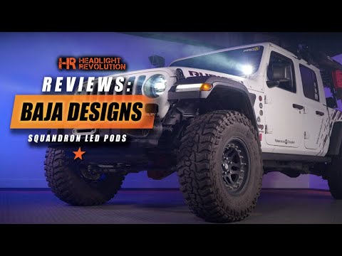 Baja Designs Squadron Pod Light Review - Beam Pattern & Color Options + Testing!