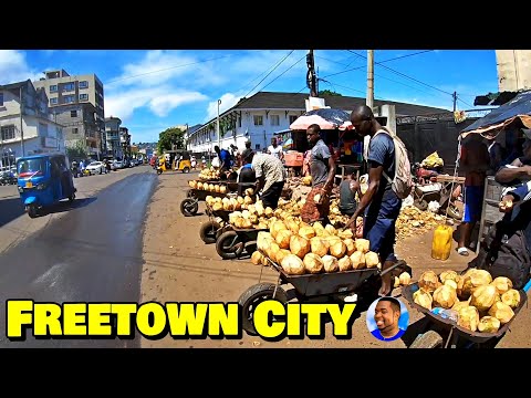 WALKAROUND FREETOWN CITY DOWNTOWN 🇸🇱 Vlog 2022 - Explore With Triple-A