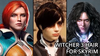 Witcher 3 Hair for Skyrim - Skyrim Mod - SC - The Witcher 3 Hairdos