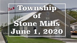 Township of Stone Mills Meeting Jun 1 2020
