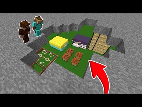 KİMSENİN BİLMEDİĞİ GİZLİ YER ALTI ŞEHRİ! - 😱 - Minecraft