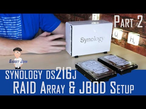Synology DS216j review Part 2 | RAID and JBOD Drive Volume Setup instructions