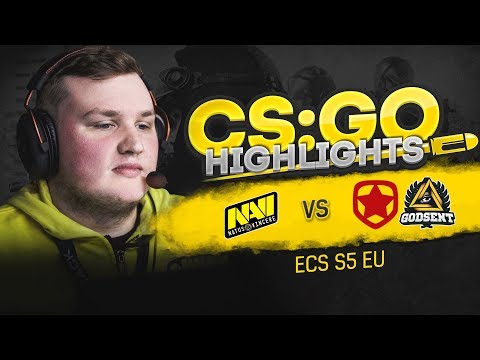 CSGO Highlights: NAVI vs Gambit, GODSENT @ ECS S5 EU