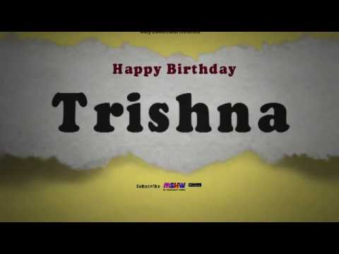 Happy Birthday Trishna | Whatsapp Status Trishna