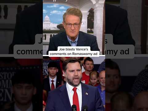 Joe blasts Vance’s comments on Ramaswamy ad