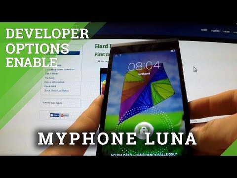 Developer Options myPhone Luna - how to use developer mode