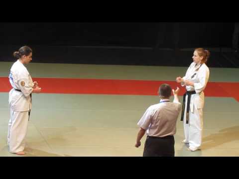 IFK 5th World Tournament Karate knockdown- Madena Bozianu VS Tatyana Gryadunova