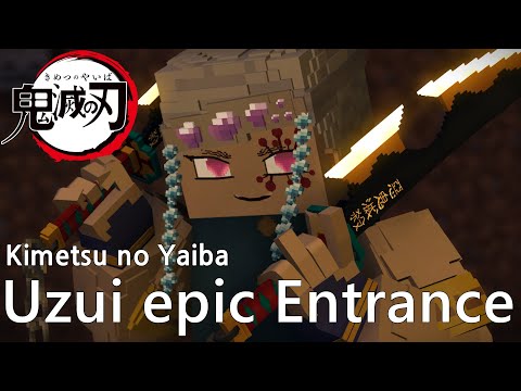 Gripia - Minecraft animation- Demon slayer: Entertainment District Arc Uzui epic entrance