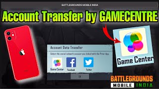 iOS BGMI ACCOUNT Transfer By Game Centre id Account Data Transfer in iPhone iPad
