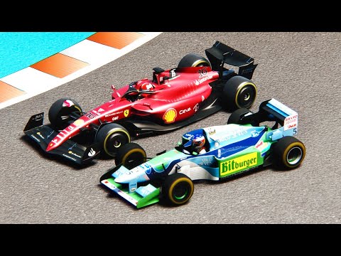 Ferrari F1 2022 vs Benetton F1 1994 Micheal Schumacher at Miami GP