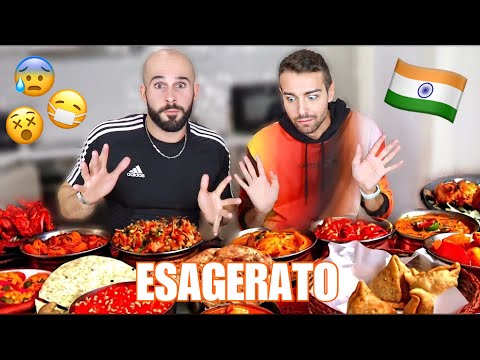 IO e DIEGO PROVIAMO PER LA PRIMA VOLTA IL CIBO INDIANO! | *Mukbang MOLTO speziato*