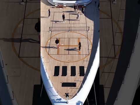 Pickleball Court Onboard 77.7m SUPERYACHT MALIA