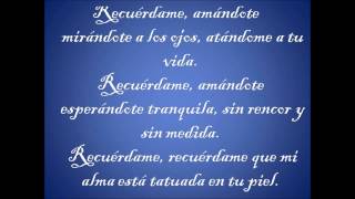 Recuérdame La Quinta Estación feat Marc Anthony Letra (Full HD)