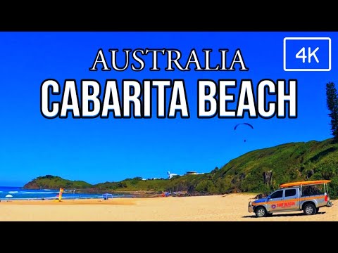 SPECIAL Cabarita Beach Watching Paragliders | Crashing Waves | RELAX 4K HDR