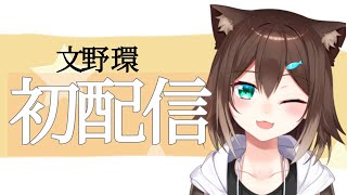 【初配信】はじめまして！にじさんじの文野環です♪【にじさんじ】