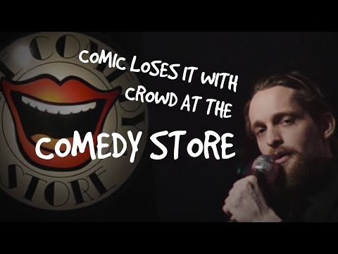 Comic loses it with the booing audience - Comedy Store London