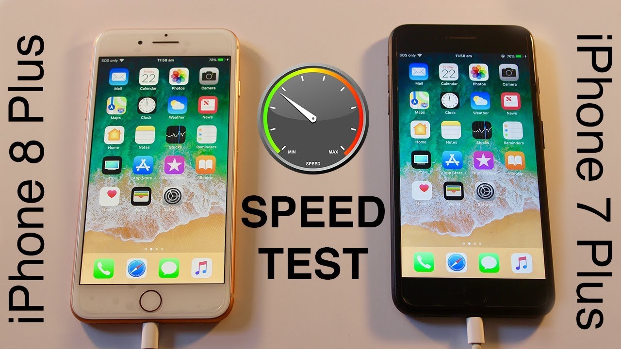 iPhone 8 Plus vs iPhone 7 Plus SPEED TEST!