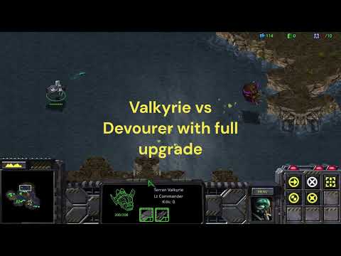 Starcraft Brood war Valkyrie vs Devourer