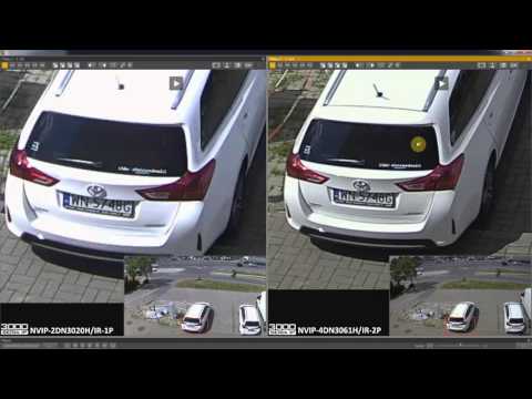 Zoom in NOVUS cameras IP 2 MPX vs 4 MPX at day - comparison