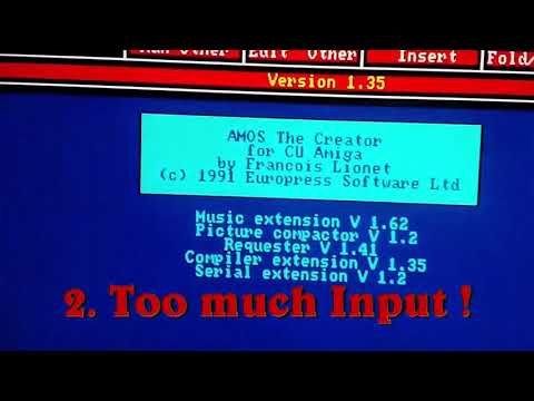 How to completely crash AMOS Basic