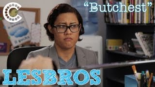 One straight guy and one gay girl...best friends forever...LESBROS!